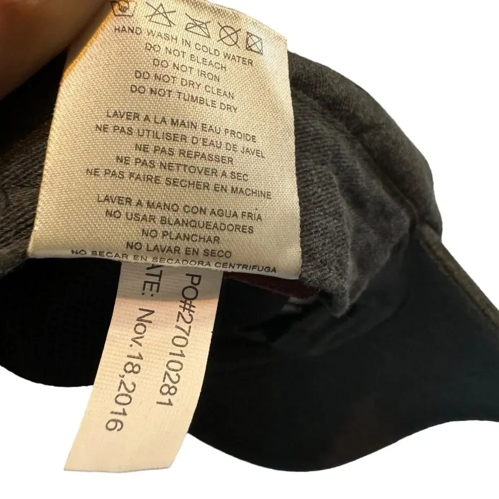 Adams Fashion Headwear Dark Gray NOPE Print Hat Adjustable Baseball Cap